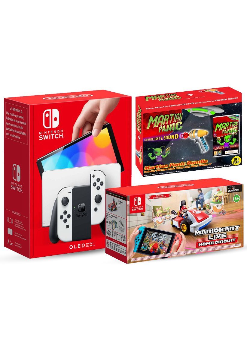 Nintendo Switch Console Mario Kart Live Bundle (White OLED Model)