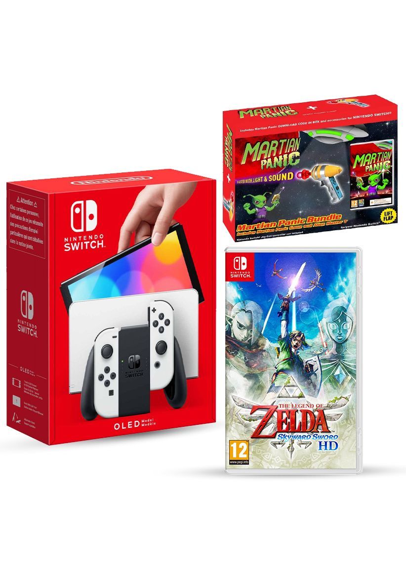 Nintendo Switch Console Zelda: Skyward Sword Bundle (White OLED Model)